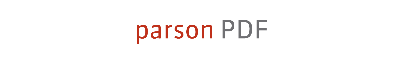 Schriftzug parson PDF