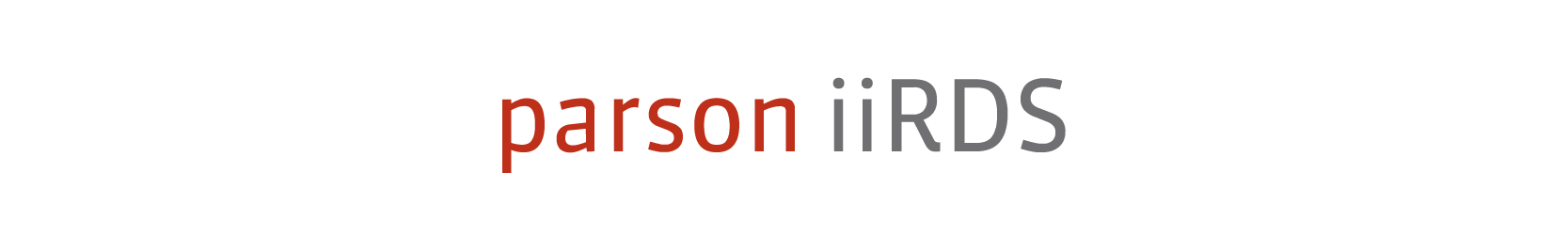 Schriftzug parson iiRDS