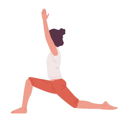 Yogi-Frau praktiziert Anjaneyasana, Urheber: goodstudio, Quelle: https://de.123rf.com/ 