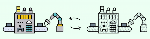 Fig. 1 The digital twin © Katrin Mehl, parson AG