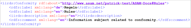 Declaring a custom instance for the existing Conformity class