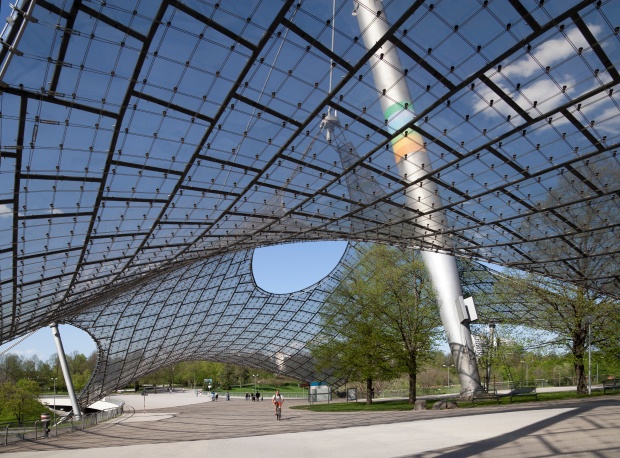 Dach des Olympiastadion München, Foto: Diego Delso, delso.photo, License CC-BY-SA