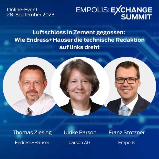 Vortrag von parson, Endress+Hauser + Empolis beim Empolis Exchange Summit 2023