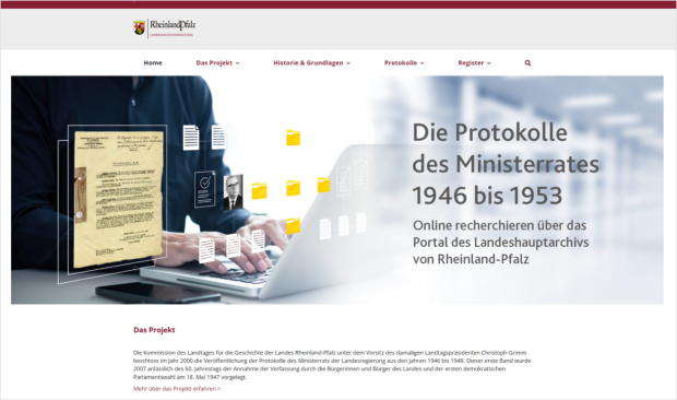 Digitalisierung der Ministerratsprotokolle mit parson