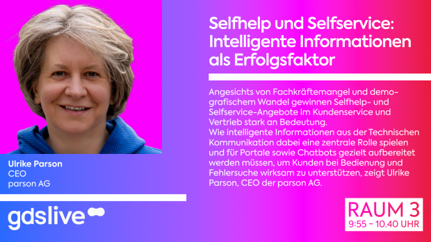 Ulrike Parson on Selfhelp bei der gdslive 2026