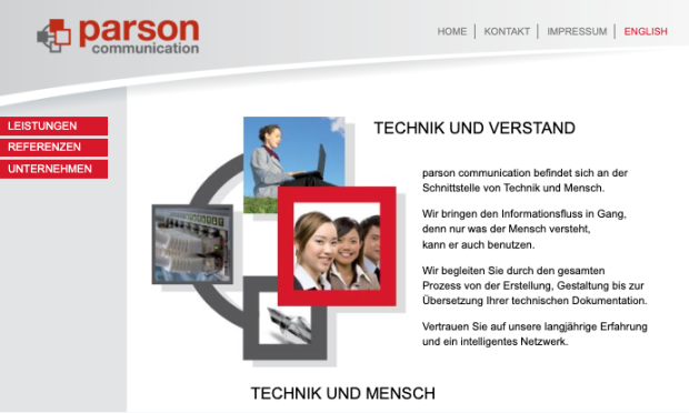 Website parson communication 2007