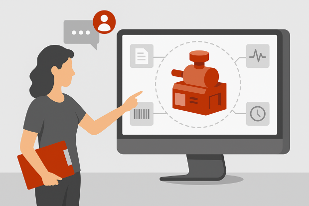 Digitaler Zwilling Content-Delivery