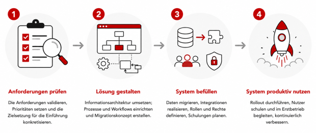 Beratungsansatz von parson. Phase 5: Systemeinführung